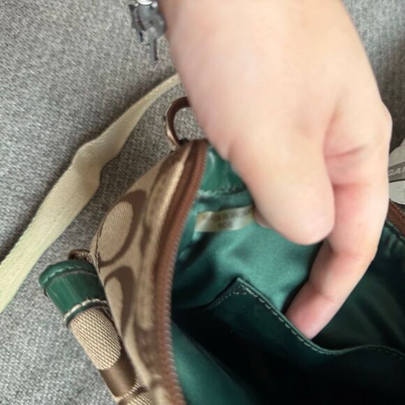 Coach Park Signature Swingback Monogram Crossbody Purse - Picture 7 of 7